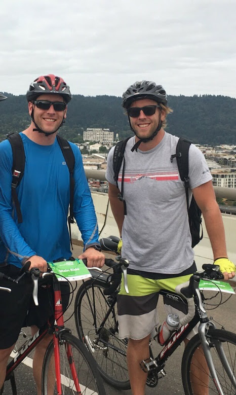 Scott and Dave Bridge Pedal Portland